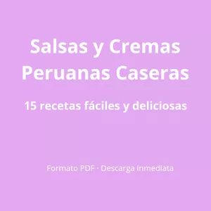 Imagen de portada para Ebook Salsas y Cremas Peruanas Caseras – 15 Recetas Auténticas