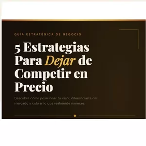 Imagen de portada para Ebook 5 ESTRATEGIAS PARA DEJAR DE COMPETIR EN PRECIO