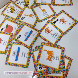 Imagem de capa para o Ebook Jogo da Memória Alfabeto 