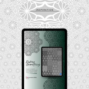 Imagem de capa para o Curso online Pacote de padrões geométricos por Matheus Rattu