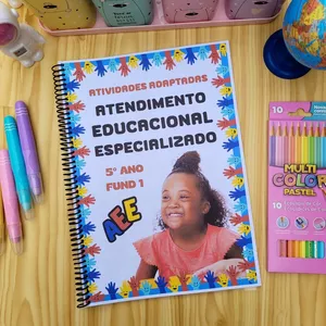 Imagem de capa para o Ebook ATIVIDADES ADAPTADAS AEE 5° ANO (ATENDIMENTO EDUCACIONAL ESPECIALIZADO)