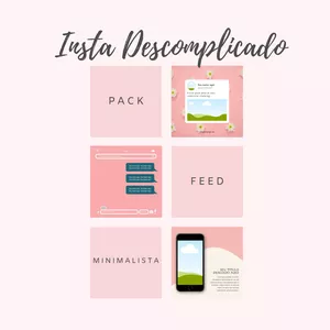 Imagem de capa para o Curso online Insta Descomplicado - Feed Minimalista 