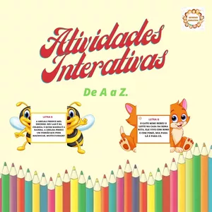 Imagem de capa para o Curso online FICHAS INTERATIVAS DE A ATÉ Z
