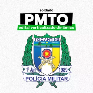 Imagem de capa para o Ebook Edital Verticalizado Dinâmico PMTO Soldado 2025