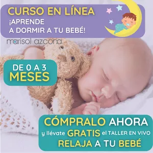 Imagen de portada para Curso online CURSO: Aprende a Dormir a tu Bebé (0 a 3 meses)