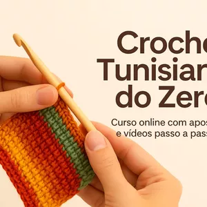 Imagem de Crochê Tunisiano do zero criado por Maria na hotmart