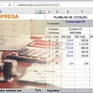 Imagem de capa para o Curso online Planilha para Preenchimento de Fornecedores