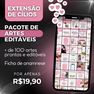 Imagem de capa para o Curso online Pack Extensão de Cílios 