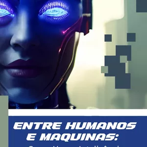 Imagem de capa para o Ebook Entre humanos e Máquinas - Como usar a Inteligência Artificial com Consciência