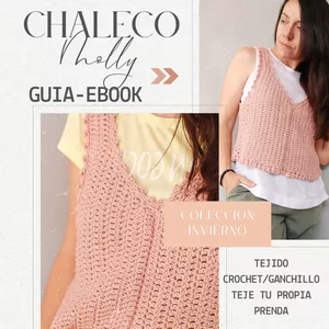 Imagen de portada para Ebook Aprende a tejer el Chaleco Molly a crochet