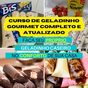 Imagem do curso Curso De  Geladinho Gourmet Completo ATUALIZADO