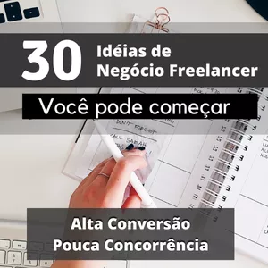 Imagem de capa para o Ebook 30 Idéias de Negócio Freelancer