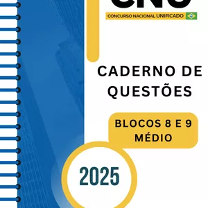 Imagem de capa para o Ebook 📚 COMBO DE QUESTÕES COMENTADAS CNU, NÍVEL MÉDIO. CONHECIMENTOS GERAIS PARA OS BLOCOS 8 E 9. (467 QUESTÕES)