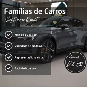 Imagem de capa para o Curso online Famílias de carros para Revit
