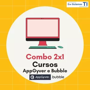 Imagem principal do produto Curso AppGyver e Bubble No-Code - Combo 2x1