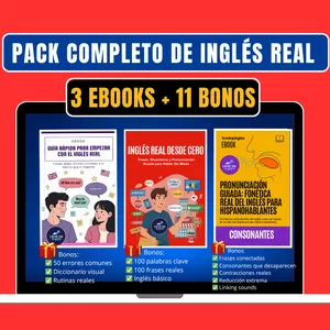 Imagen de portada para Ebook 📘 PACK COMPLETO DE INGLÉS REAL 📘