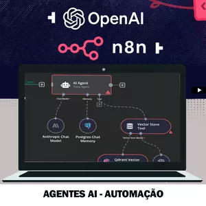Imagem de capa para o Curso online N8N TurboPack – Automações poderosas para escalar seu negócio