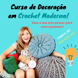 Imagem de capa para o Curso online Curso de Decoração em Crochet Moderno