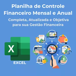 Imagem de capa para o Curso online Planilha de Controle Financeiro Mensal e Anual