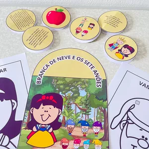 Imagem de capa para o Ebook História na Luva - Branca de Neve e os Sete Anões