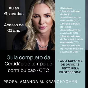 Imagem de capa para o Curso online GUIA COMPLETO DA CERTIDÃO DE TEMPO DE CONTRIBUIÇÃO 