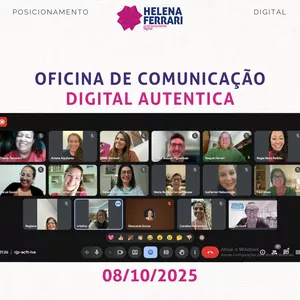 Imagem de capa para o Curso online Oficina de comunicação Digital autêntica - Gravação da Aula ao Vivo do dia 08/10 – disponível por tempo limitado.
