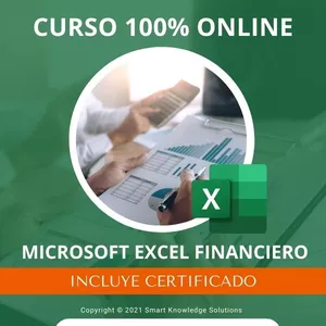 Imagen principal del producto Curso completo 100% Online de Microsoft Excel Financiero incluye libro y certificado