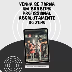 Imagem de capa para o Ebook Barbeiro profissional absolutamente do zero 