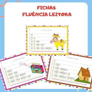 Imagem de capa para o Ebook Fichas fluência leitora