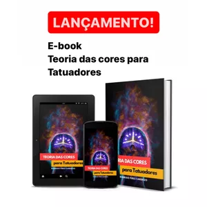 Imagem de capa para o Ebook Teoria das Cores Para Tatuadores