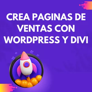 Imagen de portada para Curso online Aprende a crear paginas de ventas con Wordpress y Divi.