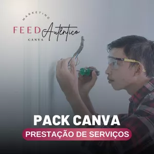 Imagem de capa para o Curso online Canva Pack Prestação de Serviços