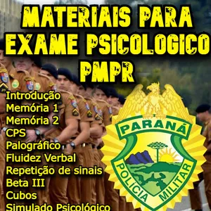 Imagem principal do produto Exame Psicológico Concurso PMPR