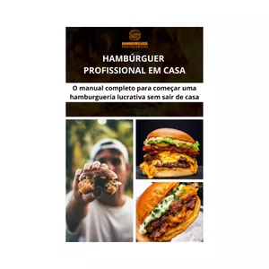 Imagem de capa para o Ebook Hambúrguer Profissional Em Casa