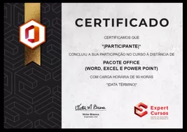 Curso de Pacote Office Grátis Com Certificado