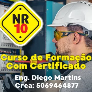 Imagem de Curso NR-10: Segurança Elétrica para Profissionais - Guia Completo e Prático criado por Diego na hotmart