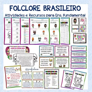 Imagem de capa para o Ebook Folclore Brasileiro - Atividades e Recursos