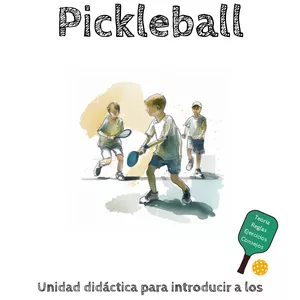 Imagen de portada para Ebook Unidad didáctica de Pickleball (Introducir a los niños en el deporte del Pickleball)