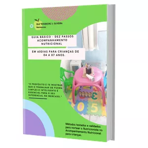Imagem de capa para o Ebook Guia Básico 10 Passos Acompanhamento Nutricional em 60 dias para Crianças