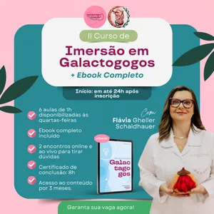 Imagem de capa para o Curso online II Curso: Imersão em Galactogogos
