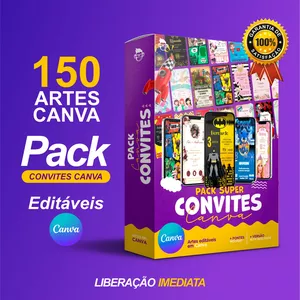 Imagem de capa para o Ebook Pack Editavel Canvas