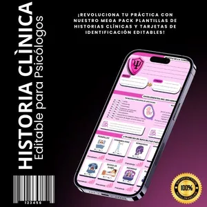 Imagen de portada para Ebook Historia clínica editable para psicologos