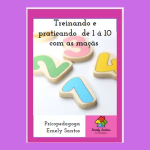 Imagem de capa para o Ebook TREINANDO E PRATICANDO CALIGRAFIA DE 1 Á 10 COM AS MAÇÃS 