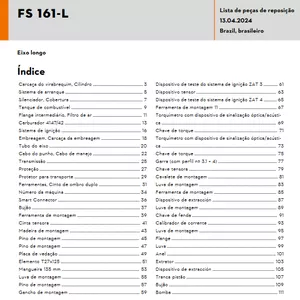 Imagem de capa para o Ebook Vista Explodida da FS 161 - Novo Lançamento