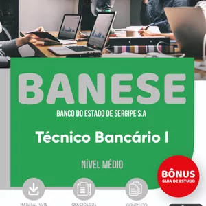 Imagem de capa para o Ebook Apostila BANESE 2025 - Técnico Bancário I
