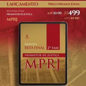 Imagem do curso MPRJ | 2ª Fase - Promotor de Justiça 2025