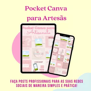 Imagem de capa para o Curso online POCKET CANVA PARA ARTESÃS
