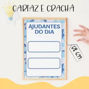 Imagem de capa para o Ebook AJUDANTE DO DIA E CRACHÁ