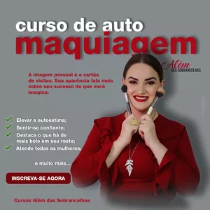 Curso Automaquiagem Iniciantes - Um Curso Além das Sobrancelhas