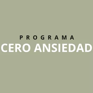 Imagen de portada para Curso online Programa Cero Ansiedad